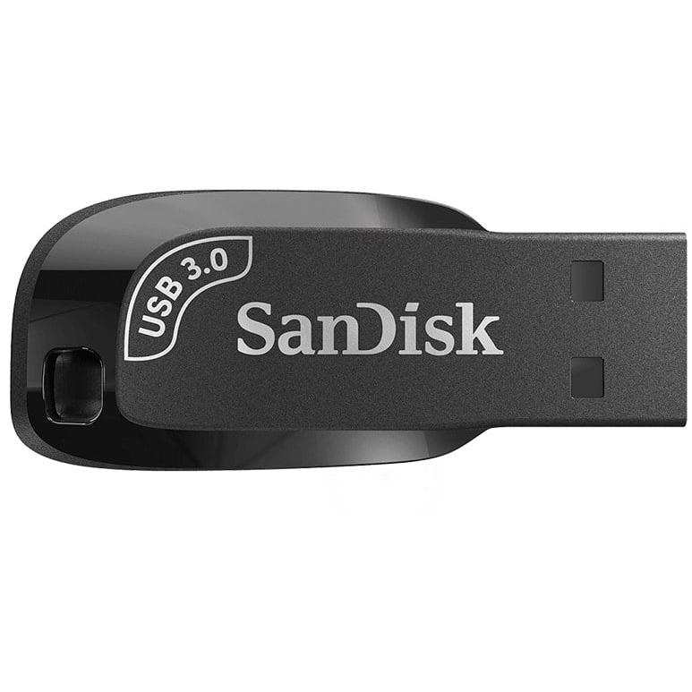 A large main feature product image of SanDisk Ultra Shift USB 3.0 Flash Drive - Black 128GB