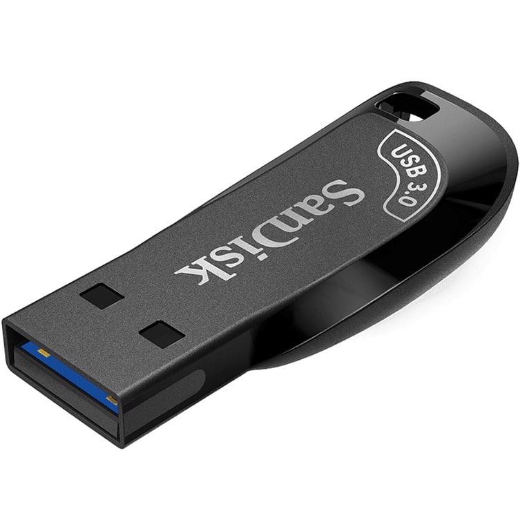 A large main feature product image of SanDisk Ultra Shift USB 3.0 Flash Drive - Black 128GB