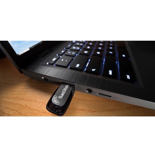 A large main feature product image of SanDisk Ultra Shift USB 3.0 Flash Drive - Black 256GB