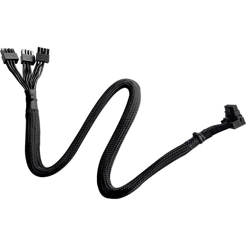 A large main feature product image of Cooler Master 90-degree 12V-2x6 to 3x8-Pin PCIe Adapter (Reversed)