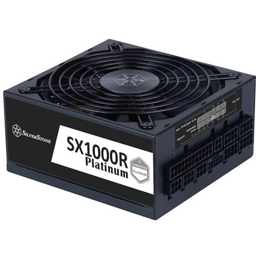 A large main feature product image of SilverStone SX1000R SFX-L Platinum Modular 1000W Power Supply