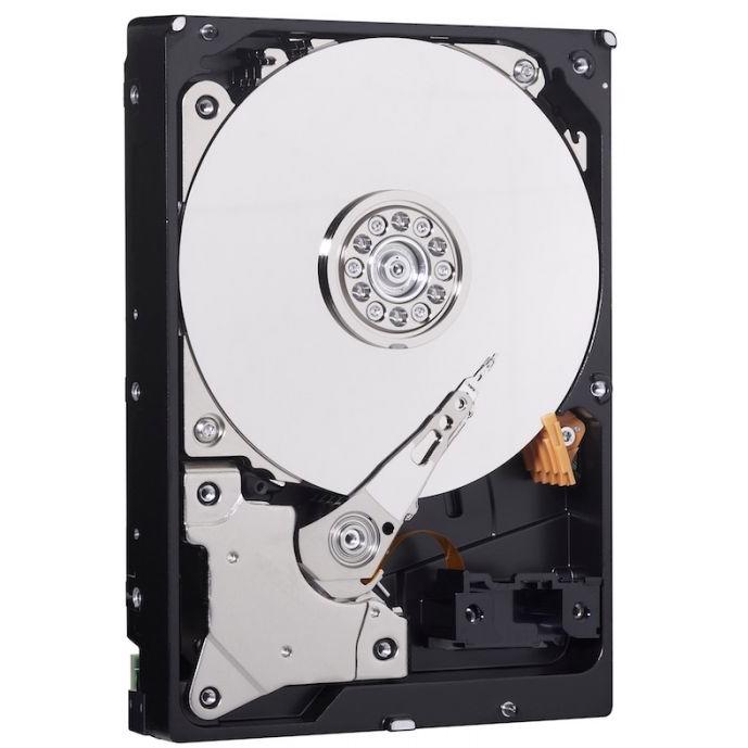 A large main feature product image of WD Blue 3.5" Desktop HDD - 4TB 256MB