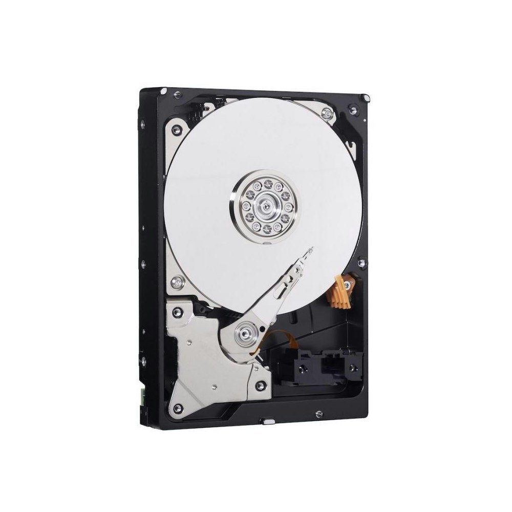 A large main feature product image of WD Blue 3.5" Desktop HDD - 4TB 256MB