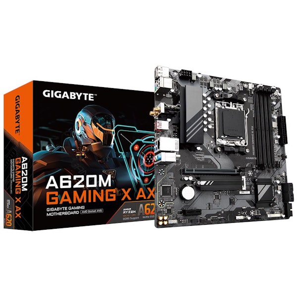 Gigabyte A620M GAMING X AX AM5 mATX Desktop Motherboard PLE Computers