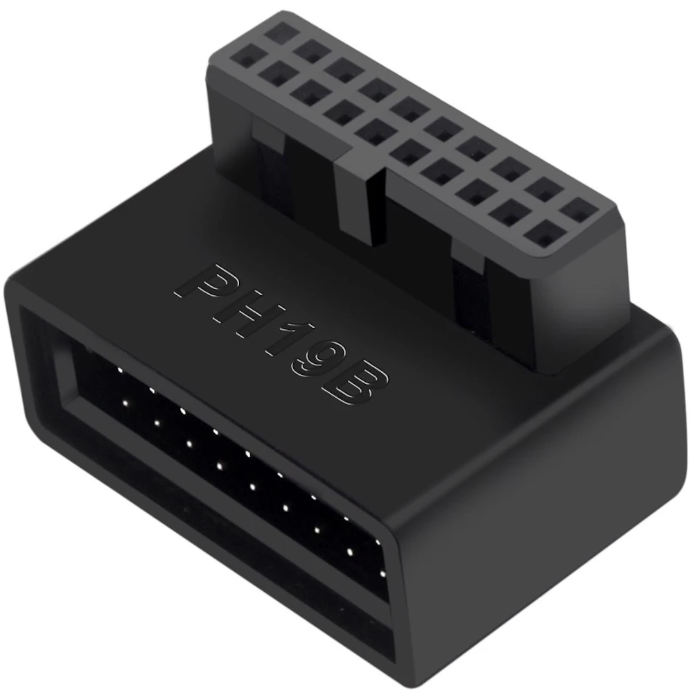 GamerChief USB 3.0 V2 Male to Female Extension Adapter 90 Degrees Down-Angled