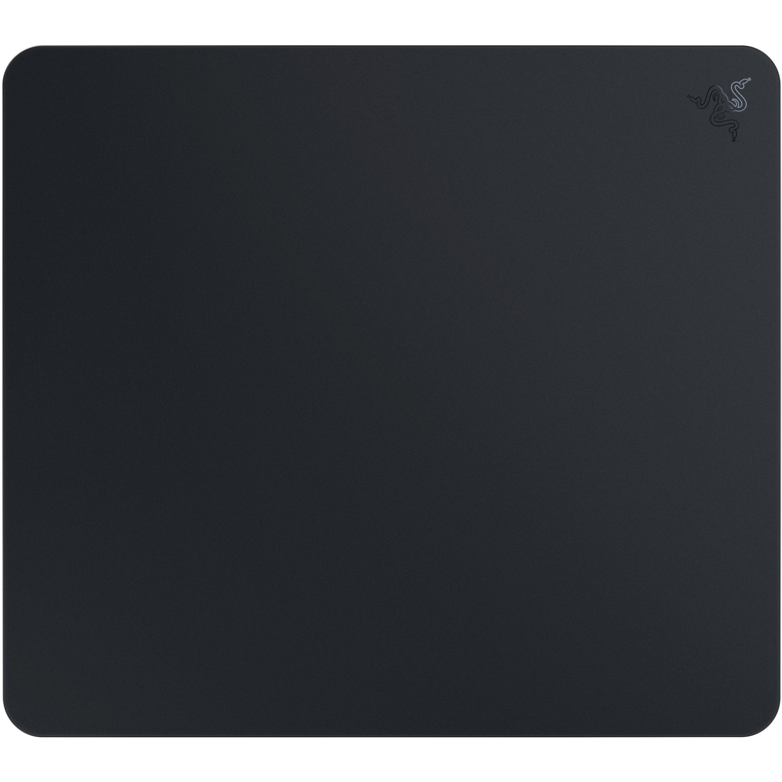 A large main feature product image of Razer Atlas - Premium Tempered Glass Mousepad (Black)
