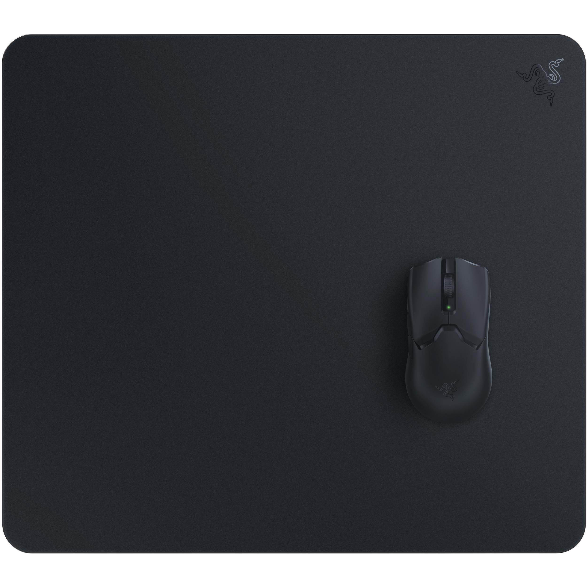 A large main feature product image of Razer Atlas - Premium Tempered Glass Mousepad (Black)