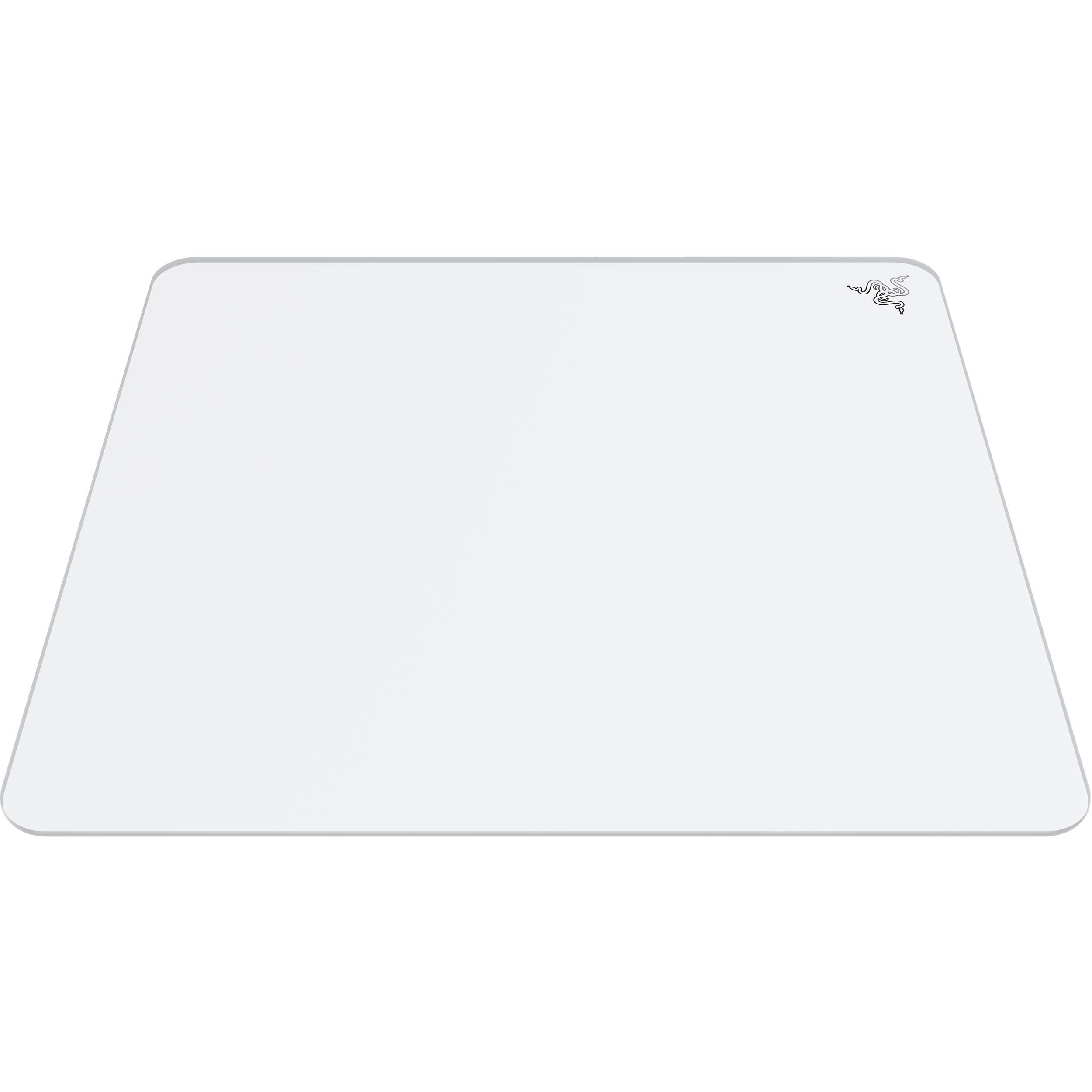 A large main feature product image of Razer Atlas - Premium Tempered Glass Mousepad (White)