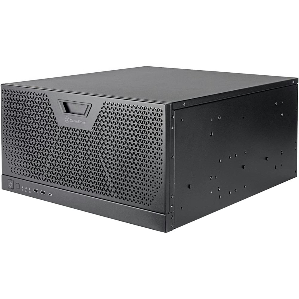 A large main feature product image of SilverStone RM51 5U Rackmount Case - Black
