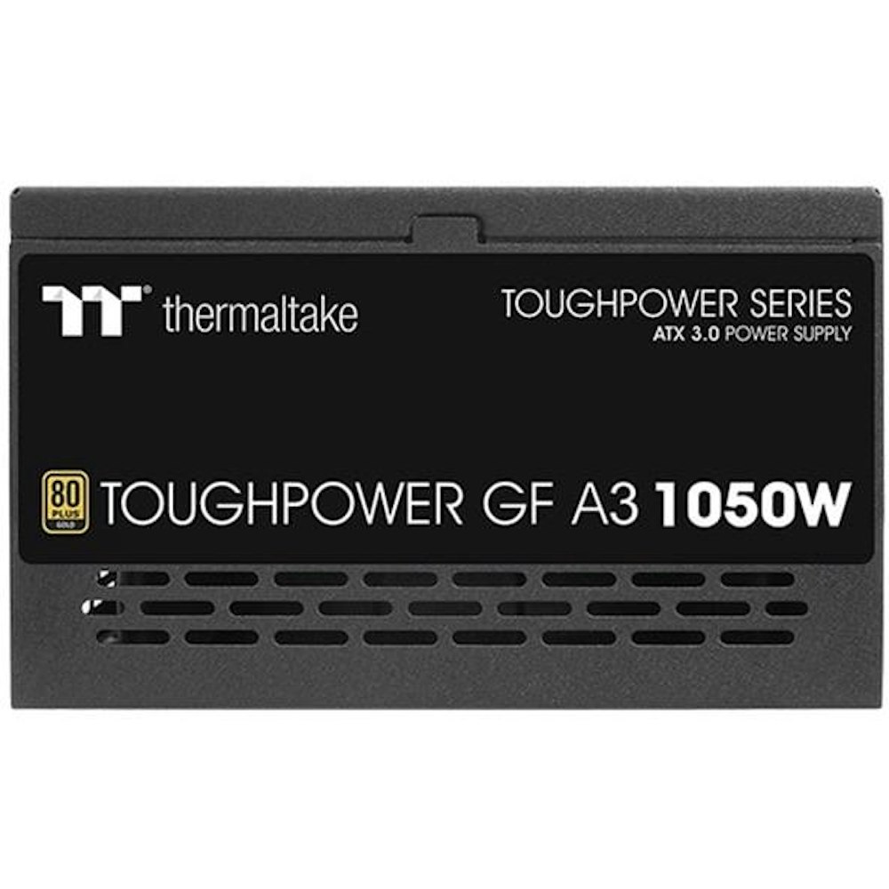 A large main feature product image of Thermaltake Toughpower GF A3 - 1050W 80PLUS Gold PCIe 5.0 ATX Modular PSU