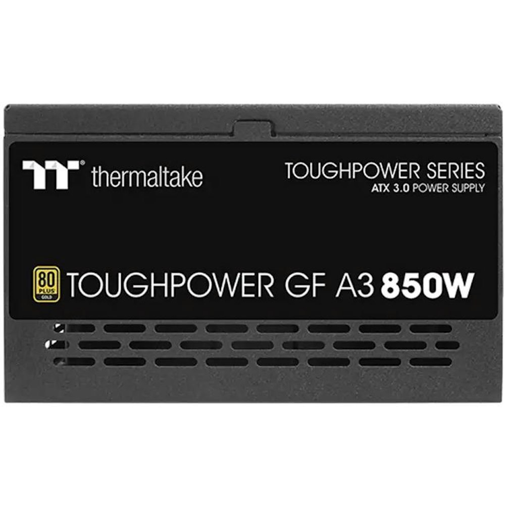 A large main feature product image of Thermaltake Toughpower GF A3 - 850W 80PLUS Gold PCIe 5.0 ATX Modular PSU