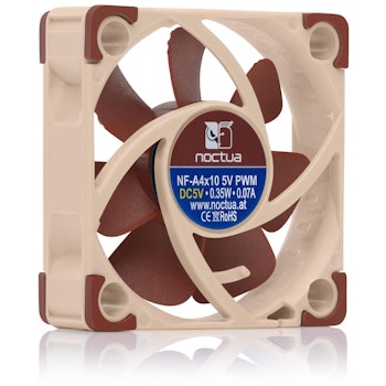 Product image of Noctua NF-A4x10 5V PWM - 40mm x 10mm 5000RPM Cooling Fan - Click for product page of Noctua NF-A4x10 5V PWM - 40mm x 10mm 5000RPM Cooling Fan