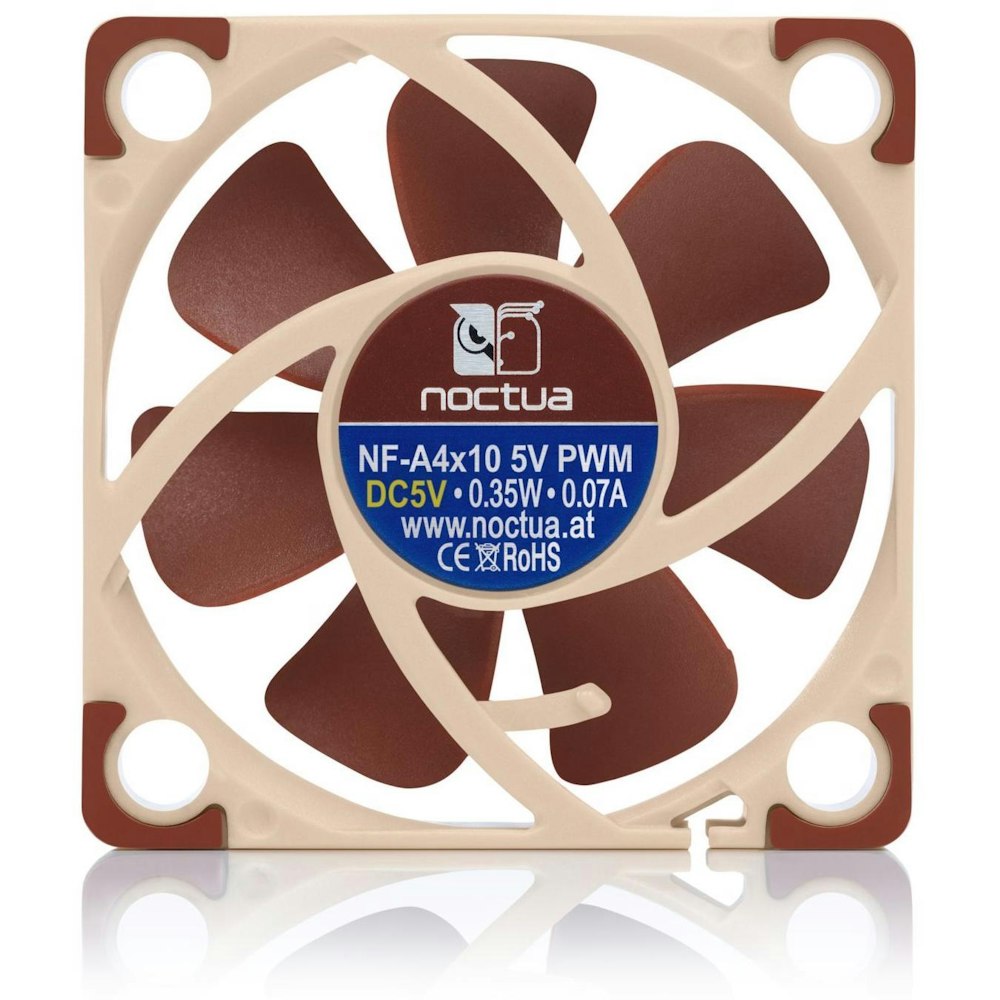 A large main feature product image of Noctua NF-A4x10 5V PWM - 40mm x 10mm 5000RPM Cooling Fan