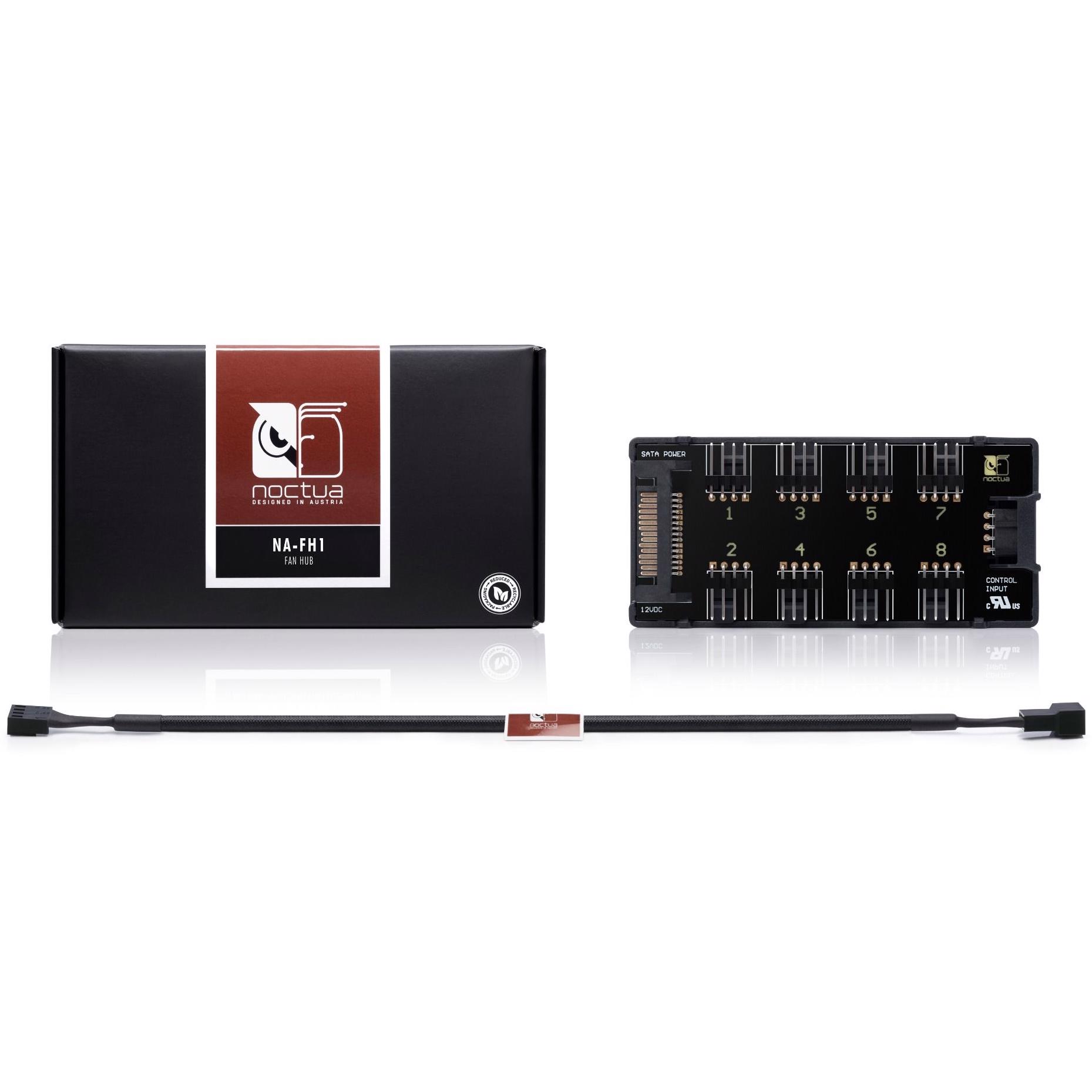 A large main feature product image of Noctua NA-FH1 - 8 Channel Fan Hub