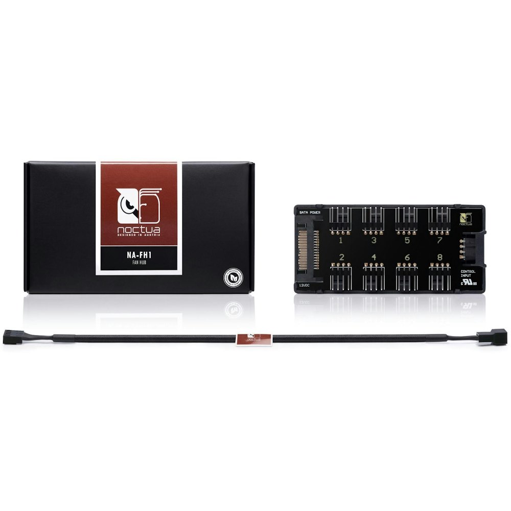 A large main feature product image of Noctua NA-FH1 - 8 Channel Fan Hub