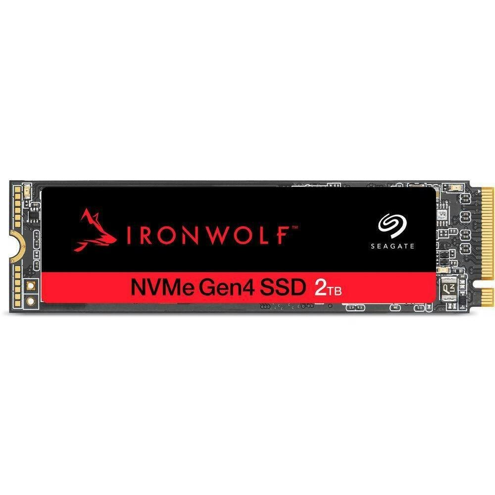 A large main feature product image of Seagate IronWolf 525 PCIe Gen4 NVMe M.2 NAS SSD - 2TB