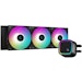 A product image of DeepCool LE720 ARGB 360mm AIO CPU Cooler - Black