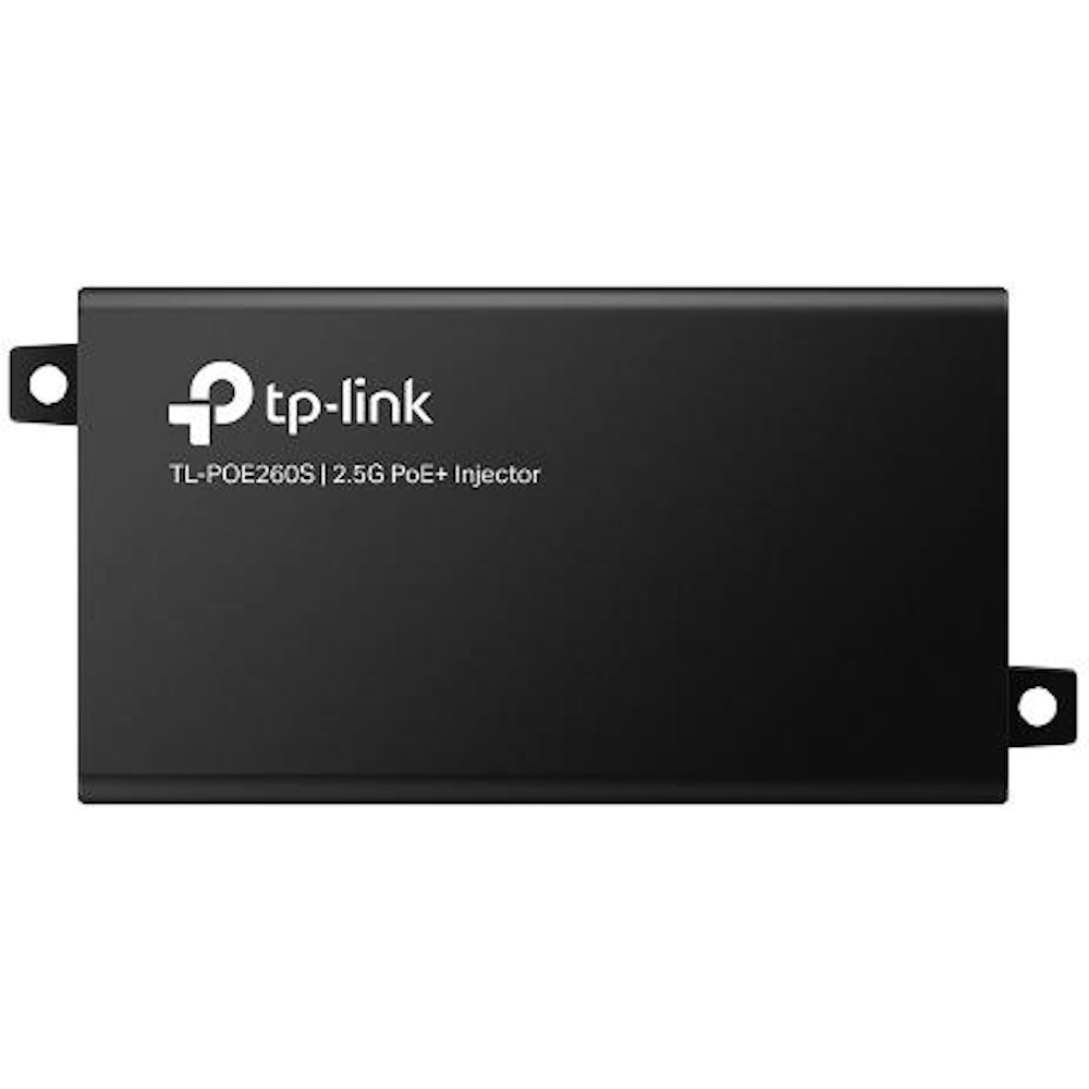 A large main feature product image of TP-Link POE260S - 2.5GbE PoE+ Injector