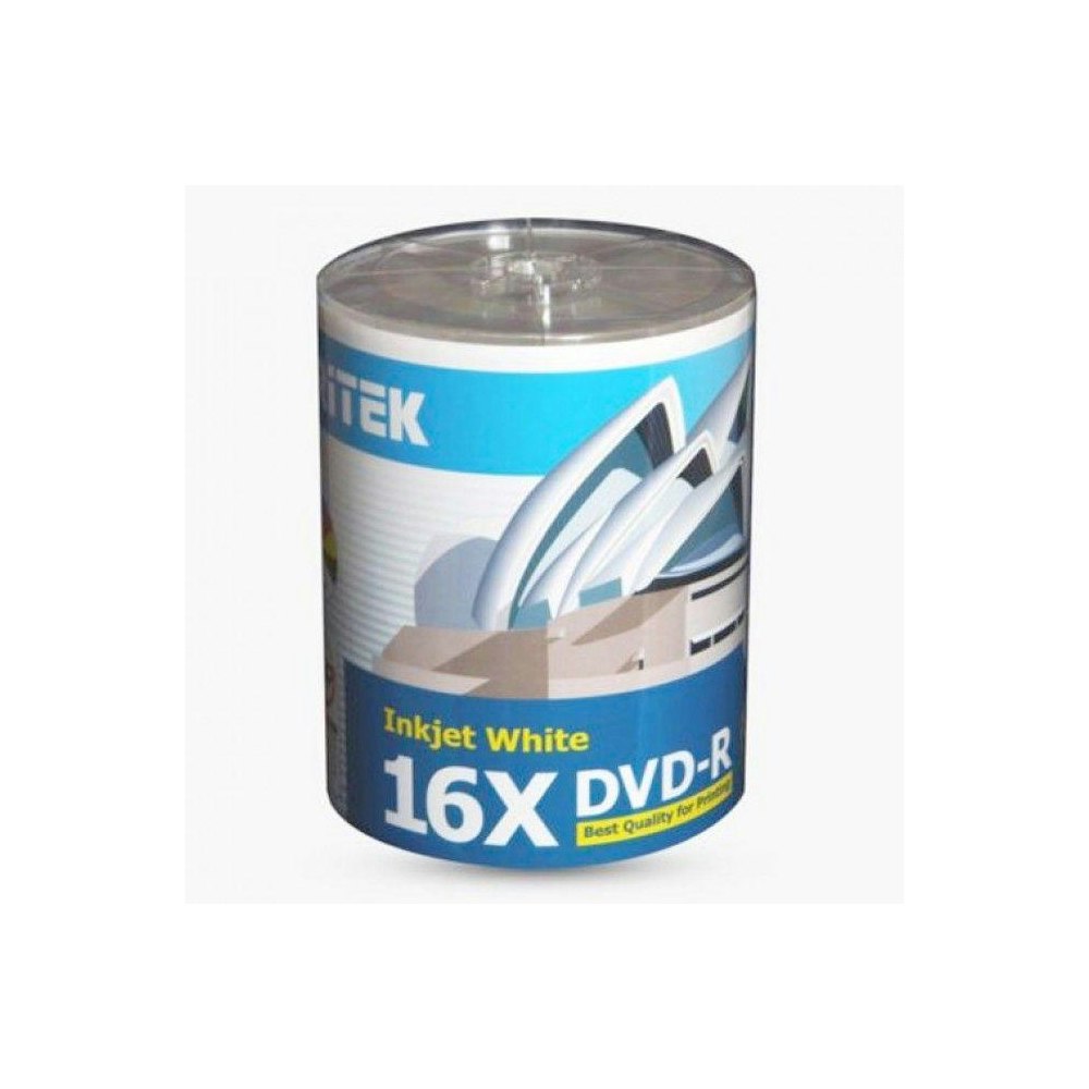 A large main feature product image of Ritek DVD-R 16x 100 Pack Printable