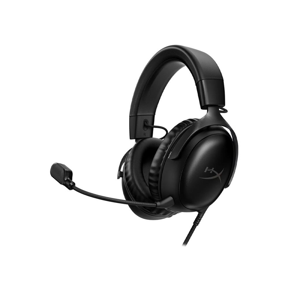 A large main feature product image of HyperX Cloud III - Wired Gaming Headset (Black)