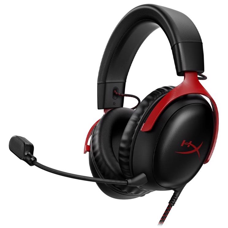 HyperX Cloud III Wired Gaming Headset Red PLE Computers