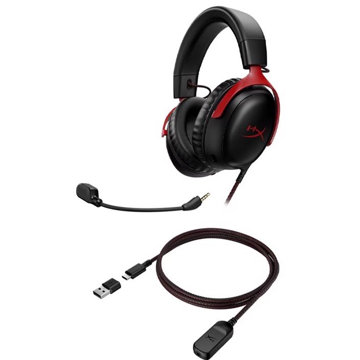 HyperX Cloud III - Wired Gaming Headset (Red) | PLE Computers