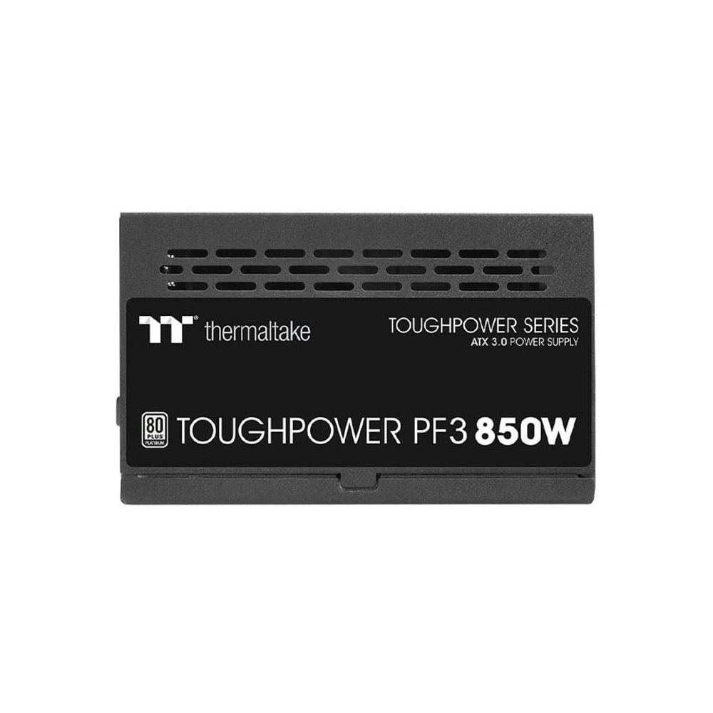 A large main feature product image of Thermaltake Toughpower PF3 - 850W 80PLUS Platinum ATX Modular PSU