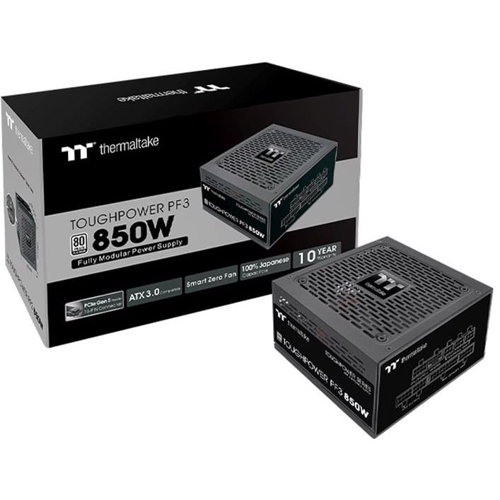 A large main feature product image of Thermaltake Toughpower PF3 - 850W Platinum ATX Modular PSU