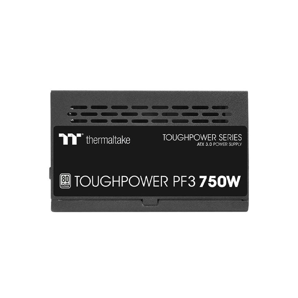 A large main feature product image of Thermaltake Toughpower PF3 - 750W 80PLUS Platinum ATX Modular PSU