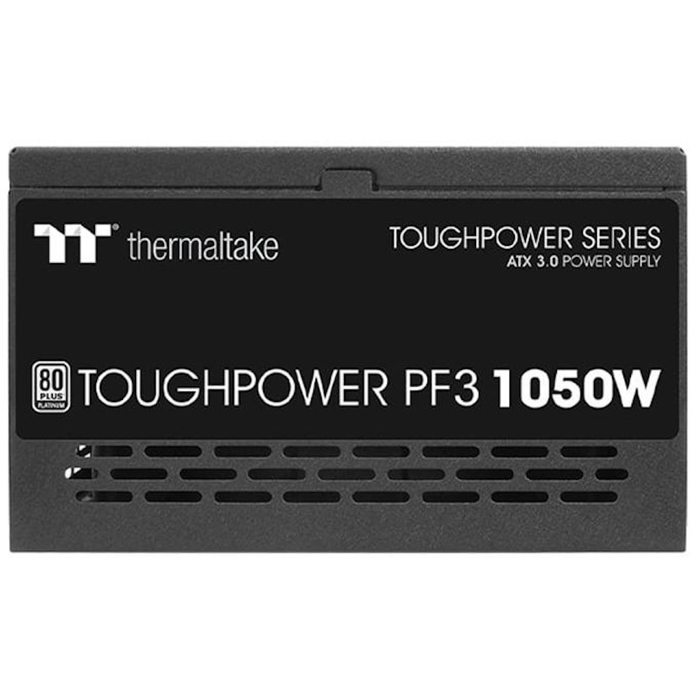 A large main feature product image of Thermaltake Toughpower PF3 - 1050W 80PLUS Platinum ATX Modular PSU