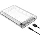 A small tile product image of ORICO 3.5in External Hard Drive Enclosure - Clear