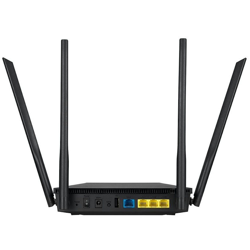 A large main feature product image of ASUS RT-AX53U AX1800 Dual Band WiFi 6 802.11ax Router