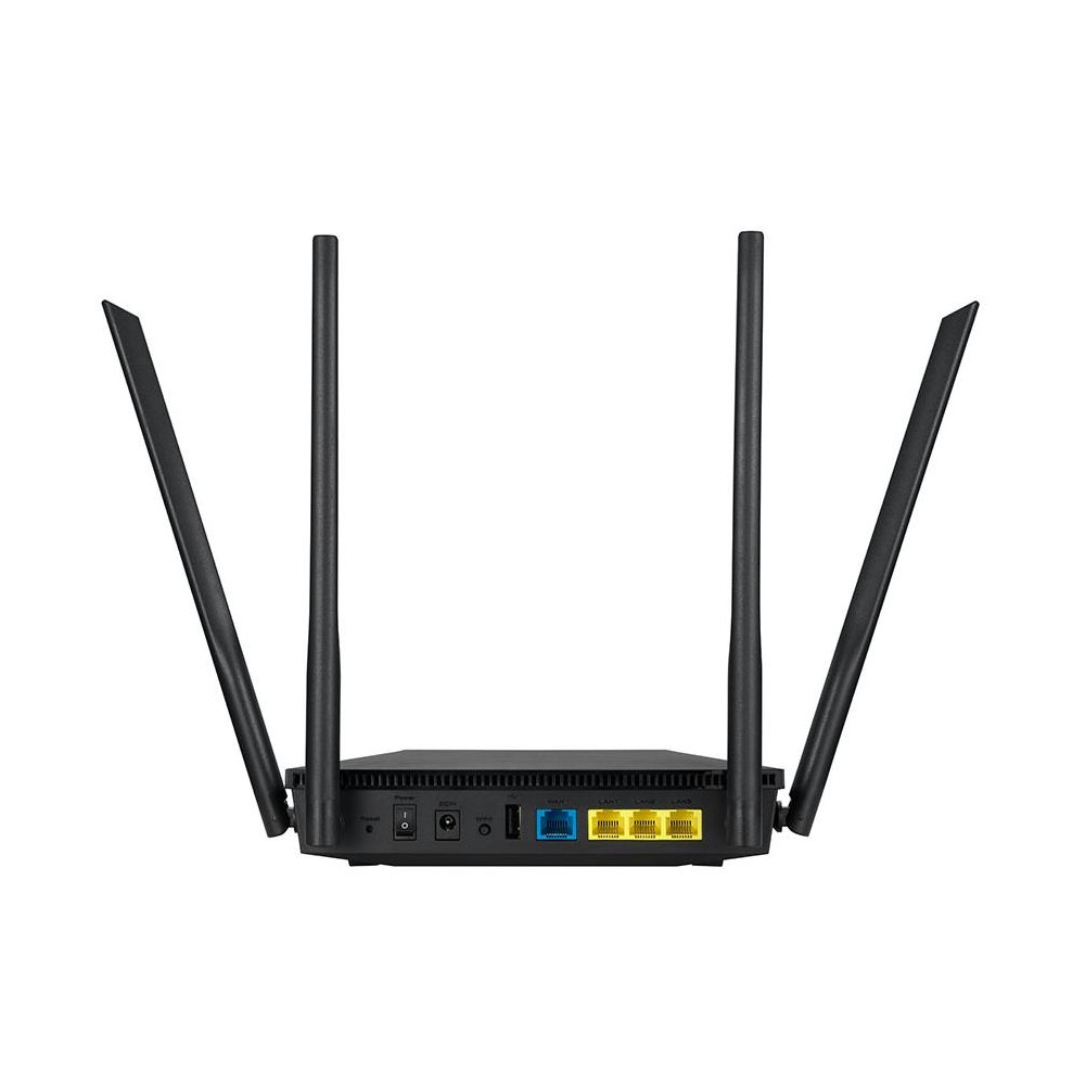 A large main feature product image of ASUS RT-AX53U AX1800 Dual Band WiFi 6 802.11ax Router