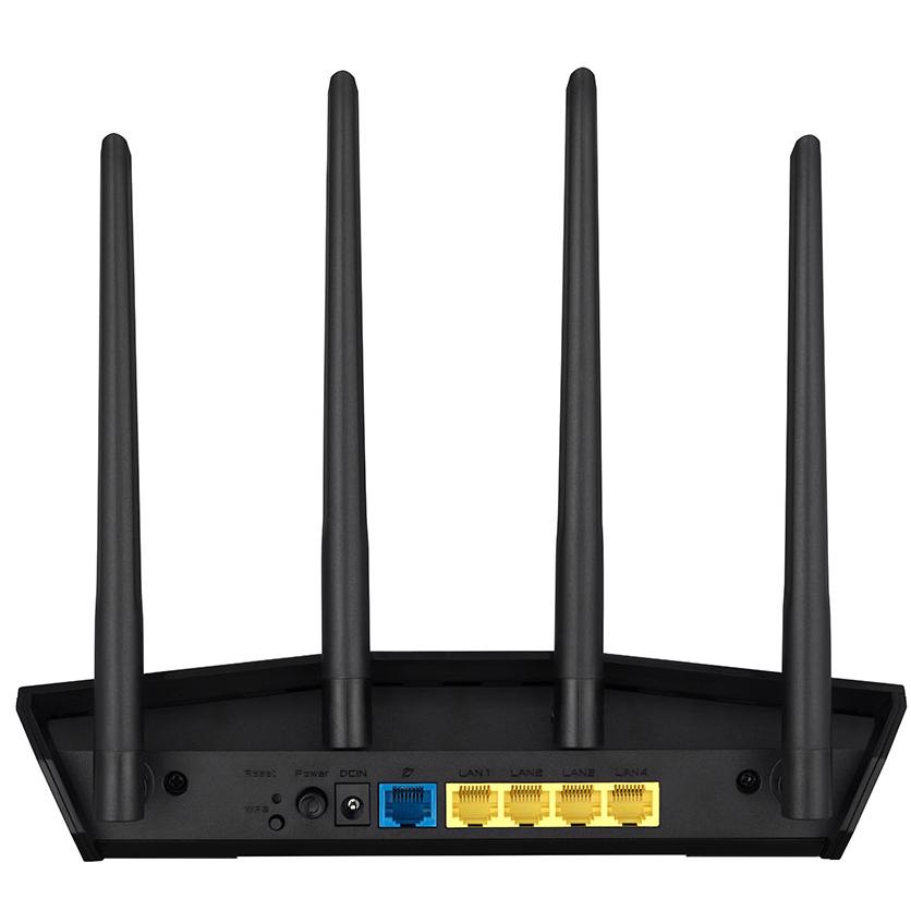 A large main feature product image of ASUS RT-AX57 AX3000 Dual Band WiFi 6 802.11ax Router
