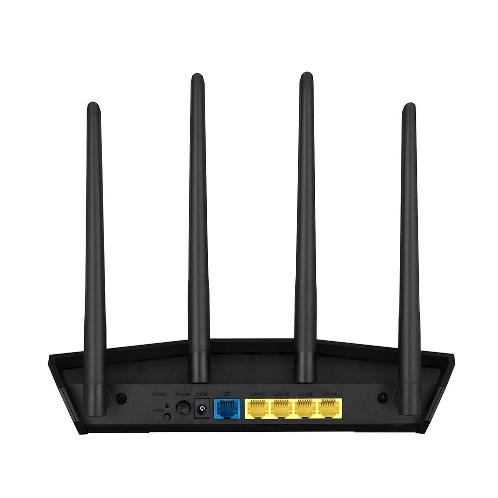 A large main feature product image of ASUS RT-AX57 AX3000 Dual Band WiFi 6 802.11ax Router