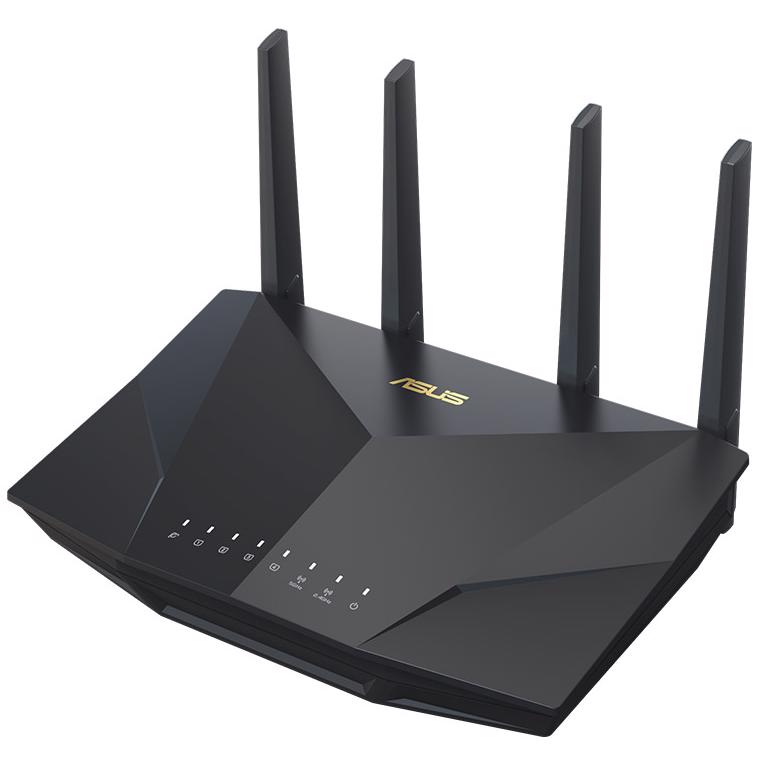 A large main feature product image of ASUS RT-AX5400 AX5400 Dual Band WiFi 6 802.11ax Extendable Router