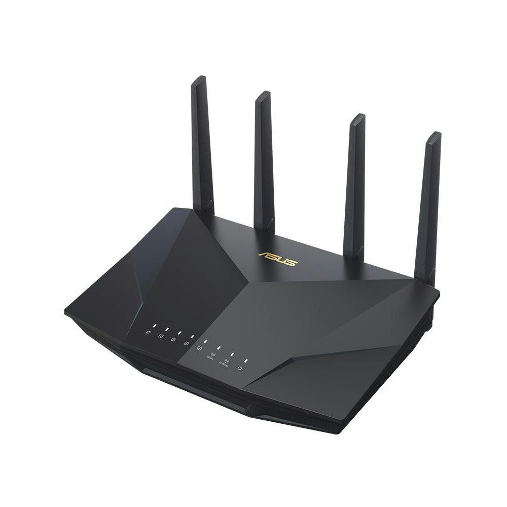 A large main feature product image of ASUS RT-AX5400 AX5400 Dual Band WiFi 6 802.11ax Extendable Router