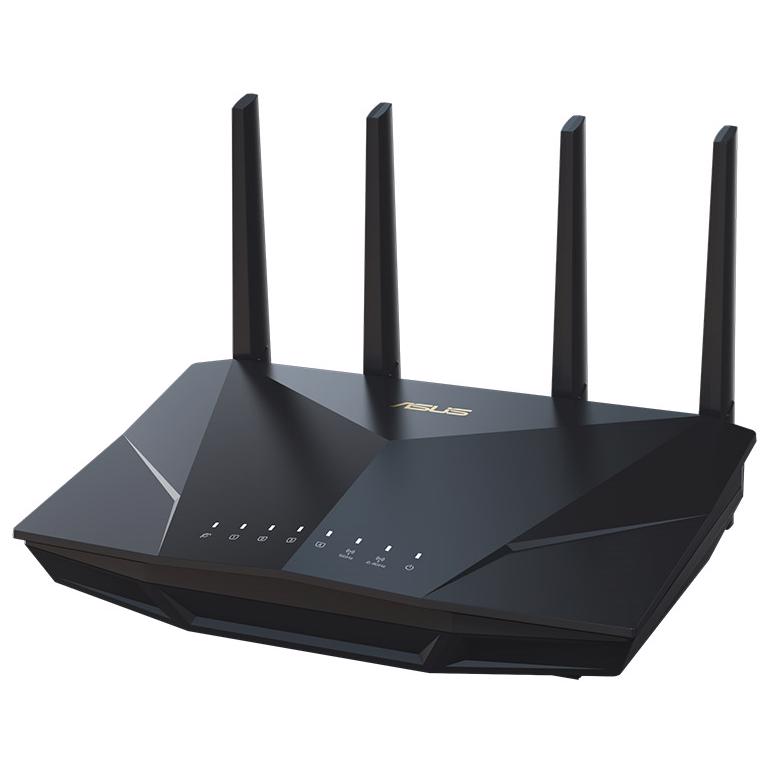 A large main feature product image of ASUS RT-AX5400 AX5400 Dual Band WiFi 6 802.11ax Extendable Router