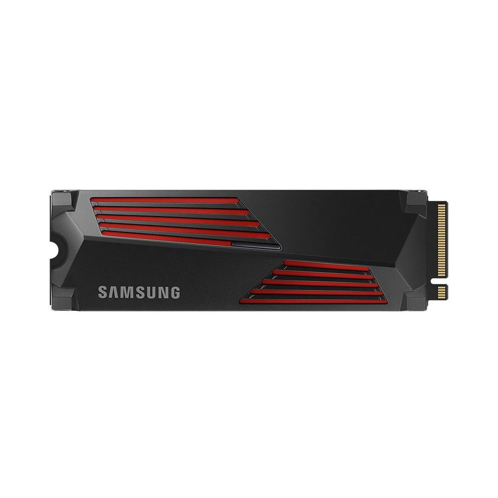 A large main feature product image of Samsung 990 Pro w/Heatsink PCIe Gen4 NVMe M.2 SSD - 1TB