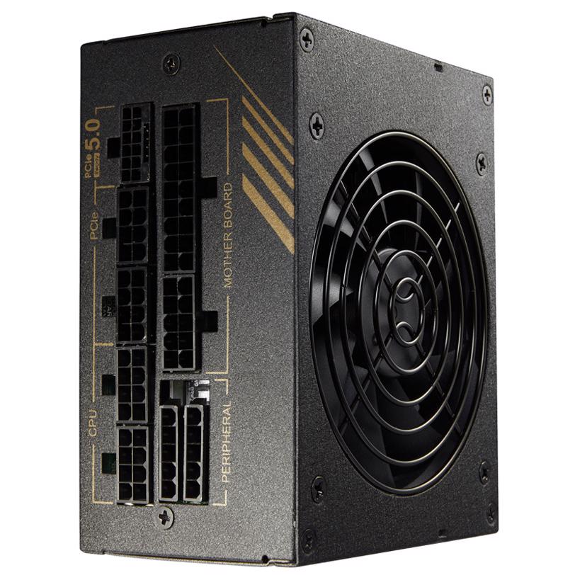 A large main feature product image of FSP Dagger PRO 850W Gold PCIe 5.0 SFX Modular PSU