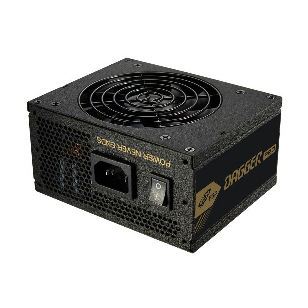 A large main feature product image of FSP Dagger PRO 850W Gold PCIe 5.0 SFX Modular PSU