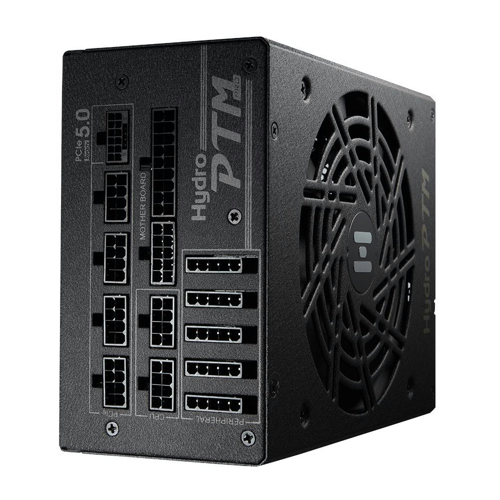 A large main feature product image of FSP Hydro PTM PRO 850W Platinum PCIe 5.0 ATX 3.0 Modular PSU