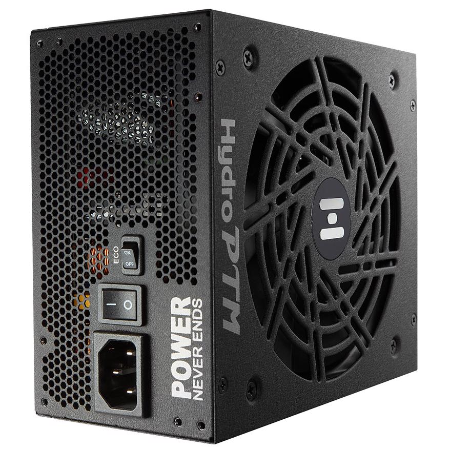A large main feature product image of FSP Hydro PTM PRO 850W Platinum PCIe 5.0 ATX 3.0 Modular PSU