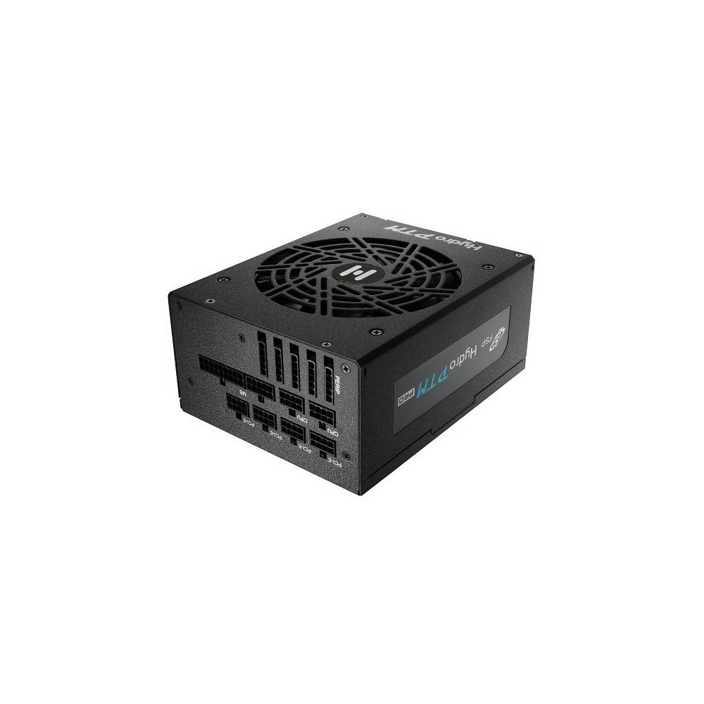 A large main feature product image of FSP Hydro PTM PRO 1000W Platinum PCIe 5.0 ATX Modular PSU