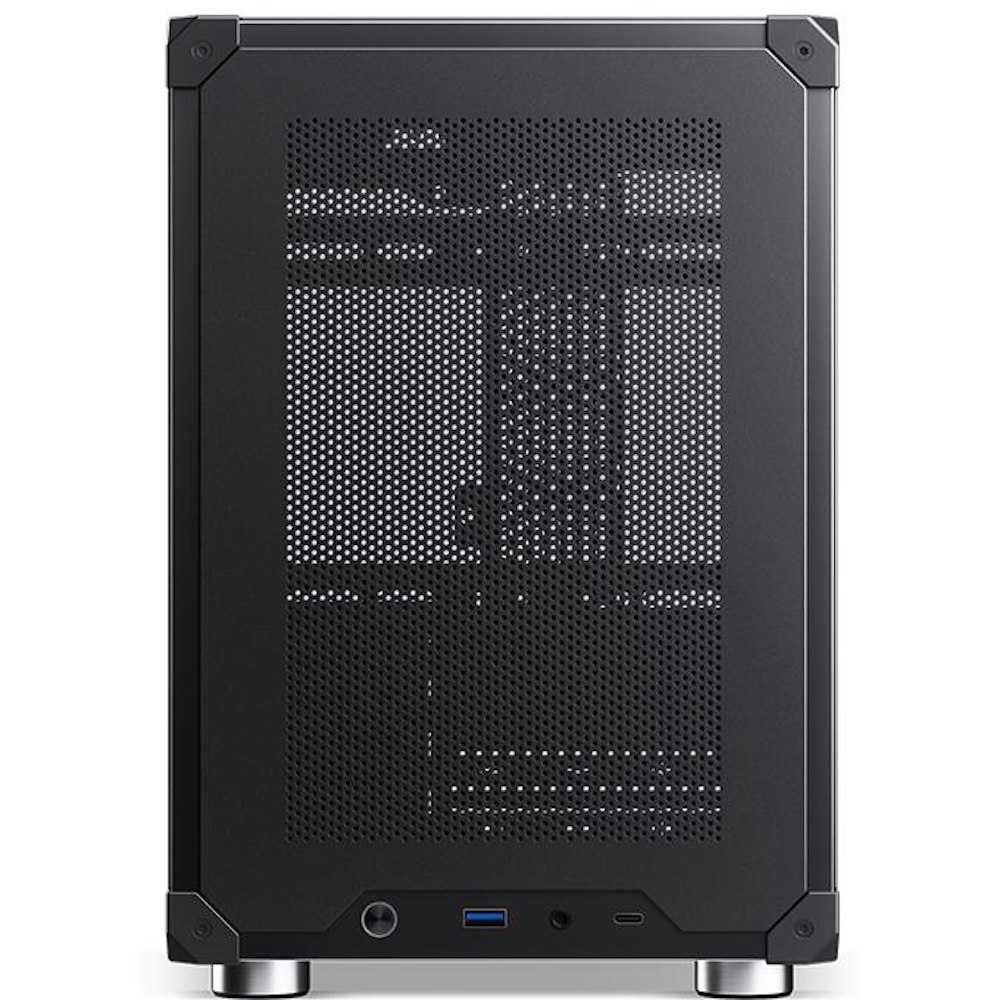 A large main feature product image of Jonsbo C6 mATX Tower Case Black