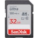 A product image of SanDisk Ultra 32GB SDHC UHS-I Flash Card