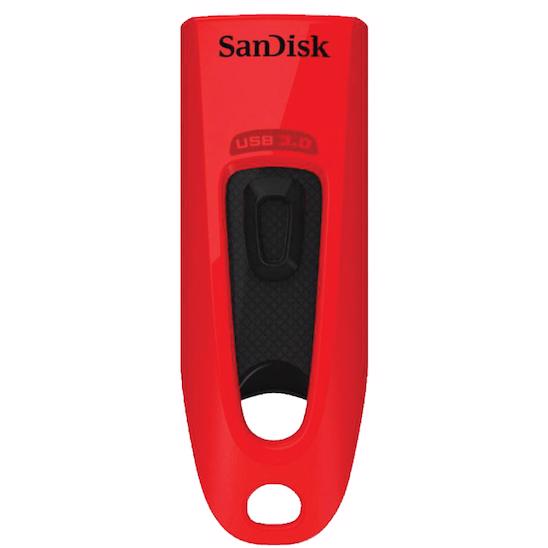 A large main feature product image of SanDisk Ultra 32GB USB 3.0 Flash Drive Dual Pack - Blue + Red