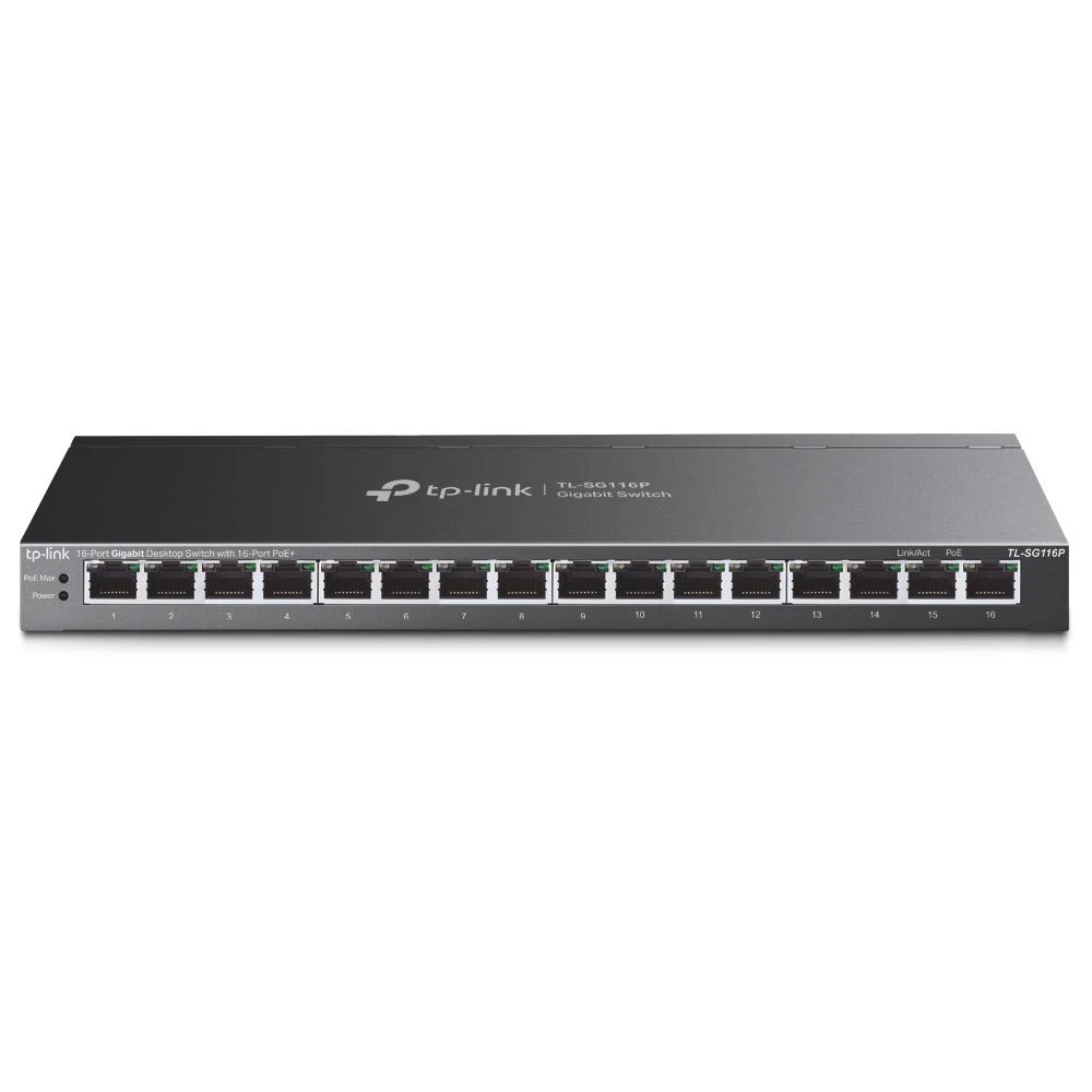 TP-Link SG116P - 16-Port Gigabit Desktop Switch