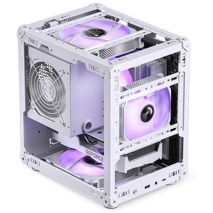 A large main feature product image of Jonsbo C6 SFF 15.5L mATX Case (White)