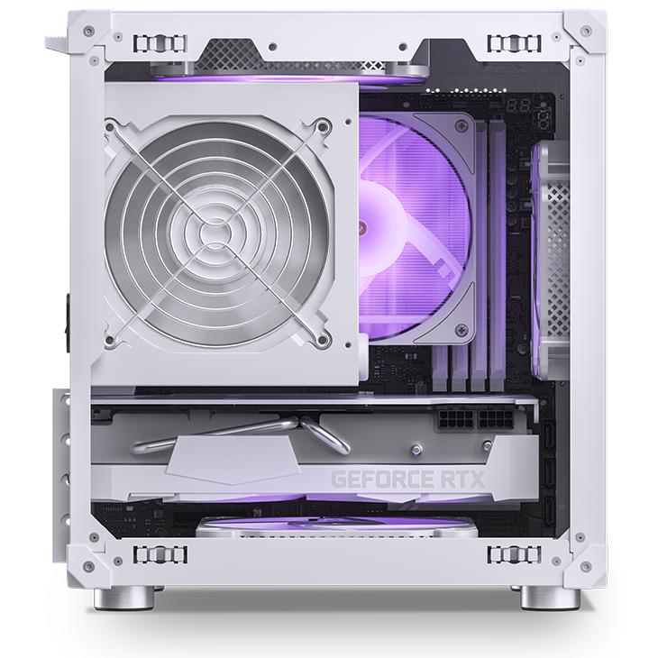A large main feature product image of Jonsbo C6 SFF 15.5L mATX Case (White)